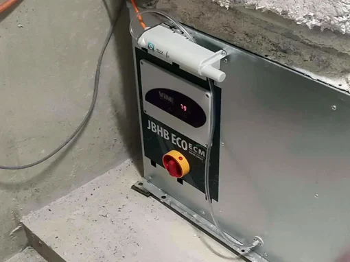 Pose de 43 sondes de température, d’humidité, de CO2 et de pression dans un immeuble parisien