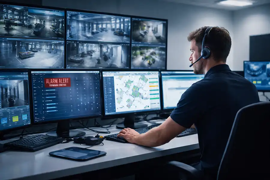 Levée de doute d'une téléalarme dans une salle de contrôle